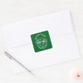 Natuur graag vierkante sticker (Envelop)