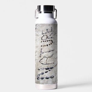 Natuur Graphics Zand Art Shells Twigs Rocks Waterfles