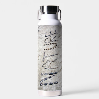 Natuur Graphics Zand Art Shells Twigs Rocks Waterfles