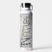 Natuur Graphics Zand Art Shells Twigs Rocks Waterfles (Achterkant)