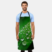 Natuur gras groene waterbladblad schort (Gedragen)