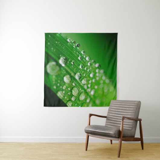 Natuur gras groene waterbladblad wandkleed (In Situ (horizontaal))