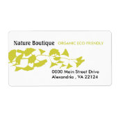 Natuur Green Autumn Golden Ginkgo Etiket (Voorkant)