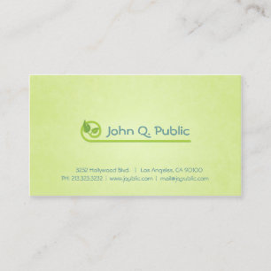 Natuur Green Leaves Spa Schoonheidssalon Visitekaartje