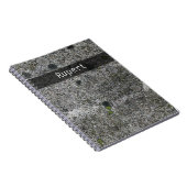 Natuur Grijze graniet Moss Details om het even wel Notitieboek (Rechterzijde)