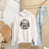 Natuur Grijzen Herten Scene AI Art Hoodie