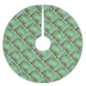 Natuur Groen en bruin Fractal Design Kerstboom Rok (Voorkant)