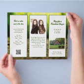 Natuur Groen Gevouwen Winkel Zakelijke Brochure (Hand)