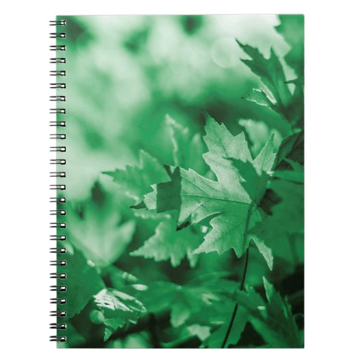 Natuur groene achtergrond notitieboek (Voorkant)