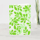 Natuur groene bladeren kaart (Voorkant)