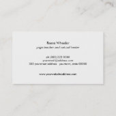 Natuur groene bomen Logo hout Visitekaartje (Achterkant)