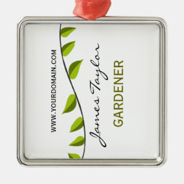 Natuur Groene Branch Leaf Summer Garden Metalen Ornament