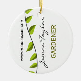 Natuur Groene Branch Leaf Summer Garden Metalen Ornament