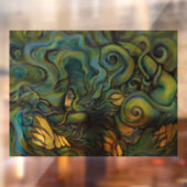 Natuur Groene Godin Schilderij Pagan Earth Raamsticker (Vel 2)