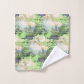 Natuur groene handdoekset bad handdoek (Wasdoekje)