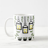 Natuur Groene Planten vogels Koffiemok (Links)