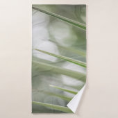Natuur Groene pointe Plant Foto Badhanddoek (Badhanddoek)