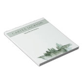 Natuur groene waterverf bomen notitieblok (Schuin)