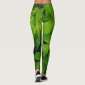 Natuur groene wijnstokken leggings (Achterkant)