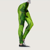 Natuur groene wijnstokken leggings (Rechts)