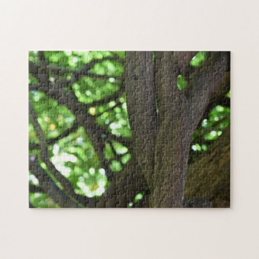 Natuur groene Wisteria Pergola Legpuzzel (Horizontaal)