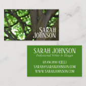 Natuur groene Wisteria Pergola Visitekaartje (Voorkant / Achterkant)