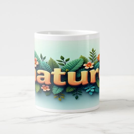 Natuur grote koffiekop (Voorkant)