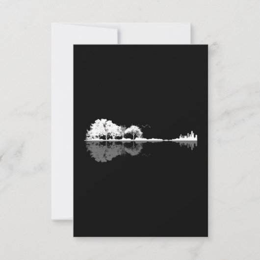 Natuur Guitar Bedankkaart (Voorkant)