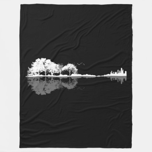 Natuur Guitar Fleece Deken (Voorkant)