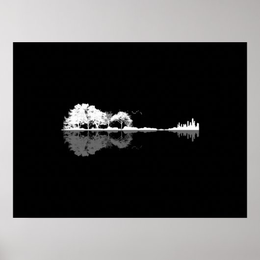 Natuur Guitar Poster (Voorkant)