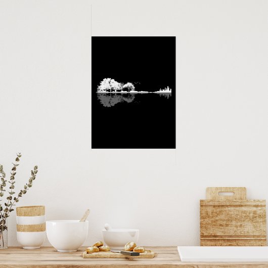 Natuur Guitar Poster (Keuken)