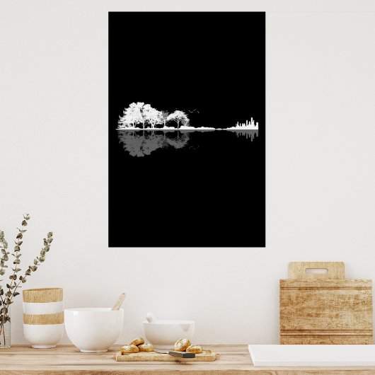 Natuur Guitar Poster (Keuken)