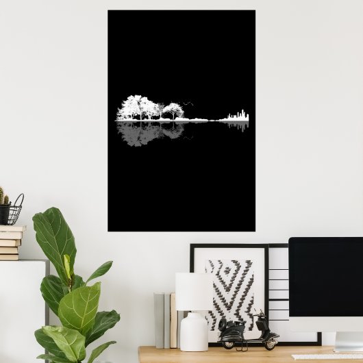 Natuur Guitar Poster (Thuiskantoor)