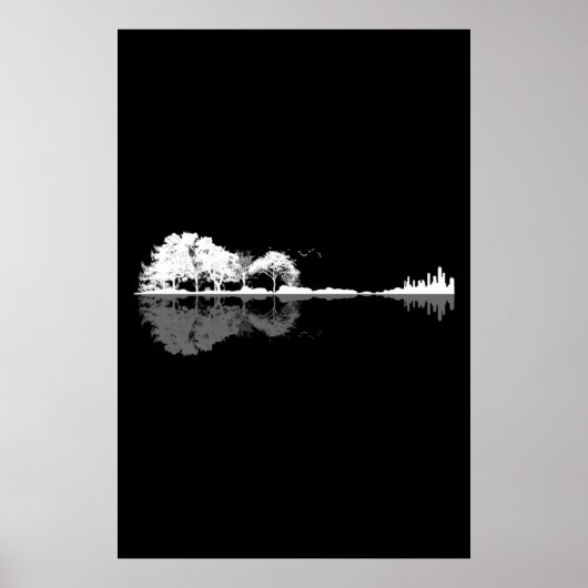 Natuur Guitar Poster (Voorkant)