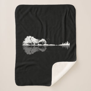 Natuur Guitar Sherpa Deken