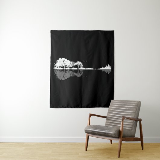 Natuur Guitar Wandkleed (In situ)