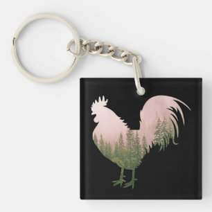 NATUUR HAAN KIP BOSSTIJL SLEUTELHANGER