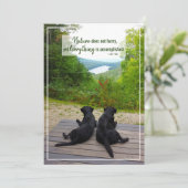 Natuur haast zich niet met Inspirerend citaten Kaart (Staand voorkant)