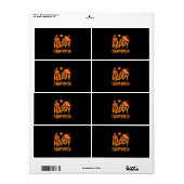Natuur Halloween Camper Etiket (Full Sheet)