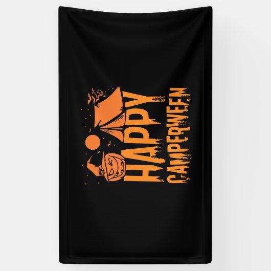 Natuur Halloween Camper Spandoek (Verticaal)