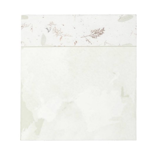 Natuur handgemaakt papier look groen blad botanisc notitieblok (Voorkant)