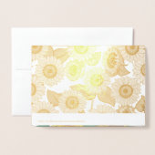 Natuur Happy Sunshine Folie Kaarten (Met envelop)