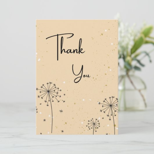 Natuur Hartelijk dank Bedankkaart (Staand voorkant)