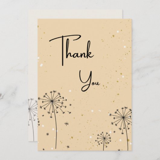 Natuur Hartelijk dank Bedankkaart (Voorkant / Achterkant)