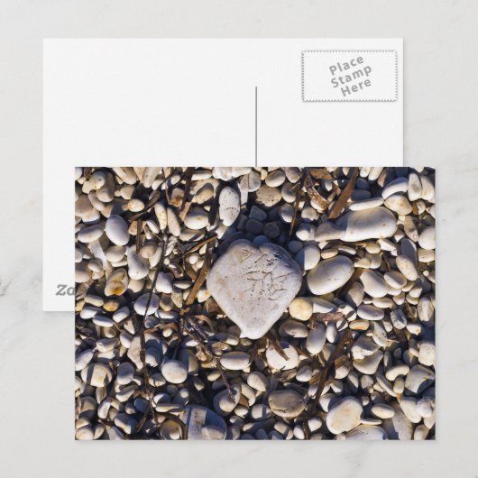 Natuur hartkaart briefkaart (Voorkant / Achterkant)