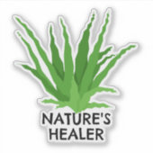 Natuur Healer Aloe Vera Sticker (Voorkant)