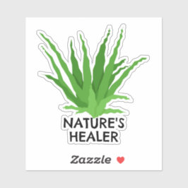 Natuur Healer Aloe Vera Sticker
