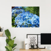 Natuur Heals art prints Blue Hydrangea Flowers (Thuiskantoor)