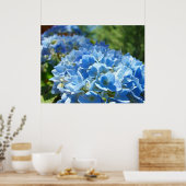Natuur Heals art prints Blue Hydrangea Flowers (Keuken)