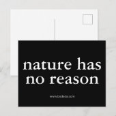 natuur heeft geen reden briefkaart (Voorkant / Achterkant)